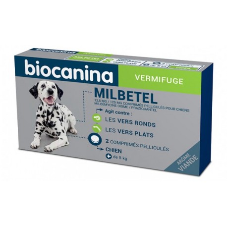 MILBETEL 12,5 mg/125 mg  chiens bte / 2 cp