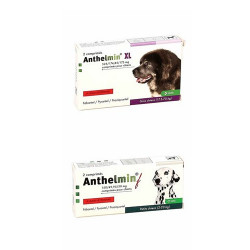 Anthelmin - vermifuge chien XL > 17,5kg , 2 cp - KRKA