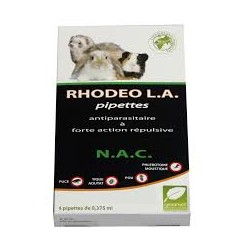 RHODEO  L.A POUR NAC  plaq  de 4 pipettes sol ext