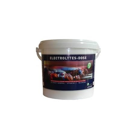ELECTROLYTES DOSE en pot de 1 ou 4 kg ou pack de 2 seringues ELECTROLYTES DOSE en pot de 1 ou 4 kg ou pack de 2 seringues