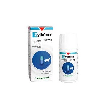 ZYLKENE 450 MG (20-40 KG) boite de 30 ou 100 gélules ZYLKENE 450 MG (20-40 KG) boite de 30 ou 100 gélules