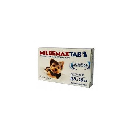 Milbemaxtab chiots petits chiens bte / 2 cp