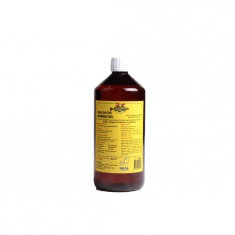 HUILE FOIE MORUE 50% bidon de 1 ou 5 litres HUILE FOIE MORUE 50% bidon de 1 ou 5 litres